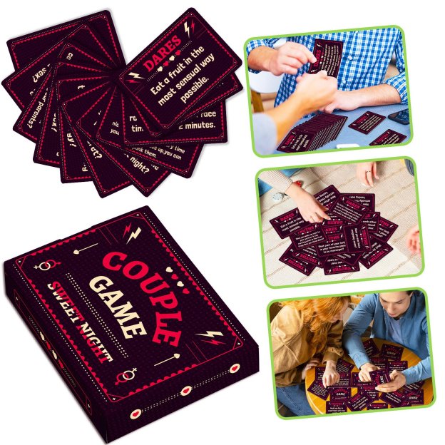 Romantic Date Night Cards for Couples, 50 Fun Conversation & Challenge Cards - image 9
