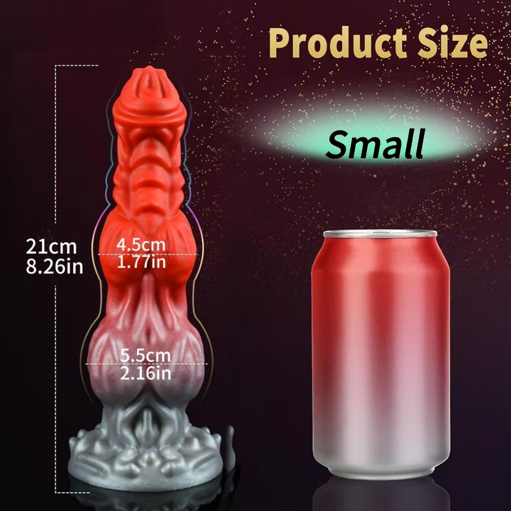 Unique Red Thick Fantasy Dildo - S - image 6