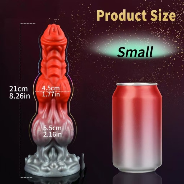 Unique Red Thick Fantasy Dildo - S - image 6