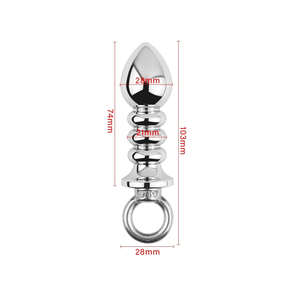 Multi-Segment Aluminum Alloy Butt Plug - S - image 2