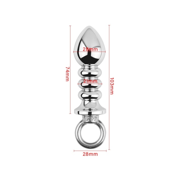 Multi-Segment Aluminum Alloy Butt Plug - S - image 2