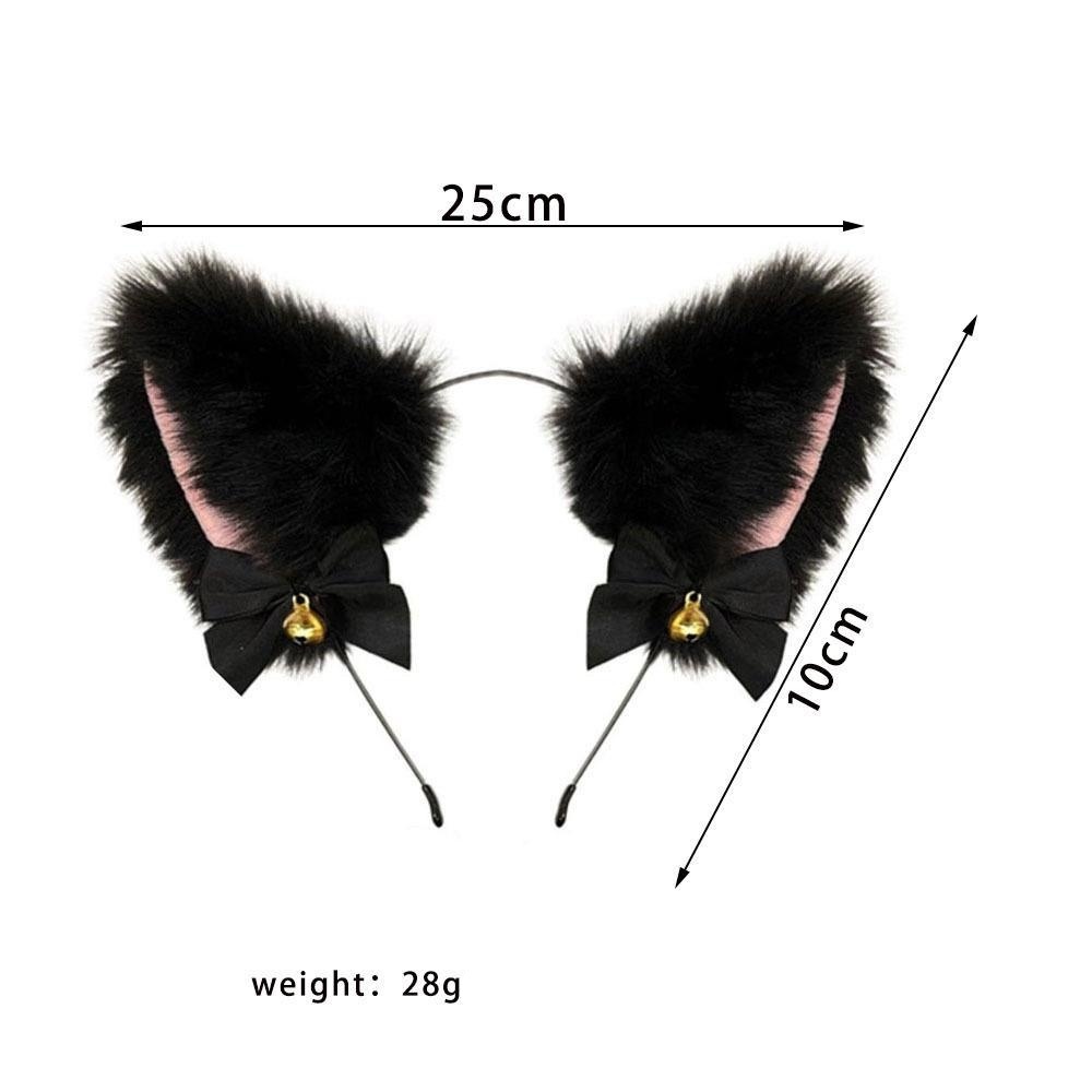 Metal Fox Tail Anal Plug Set With Lace Choker & Cat Ears - image 3