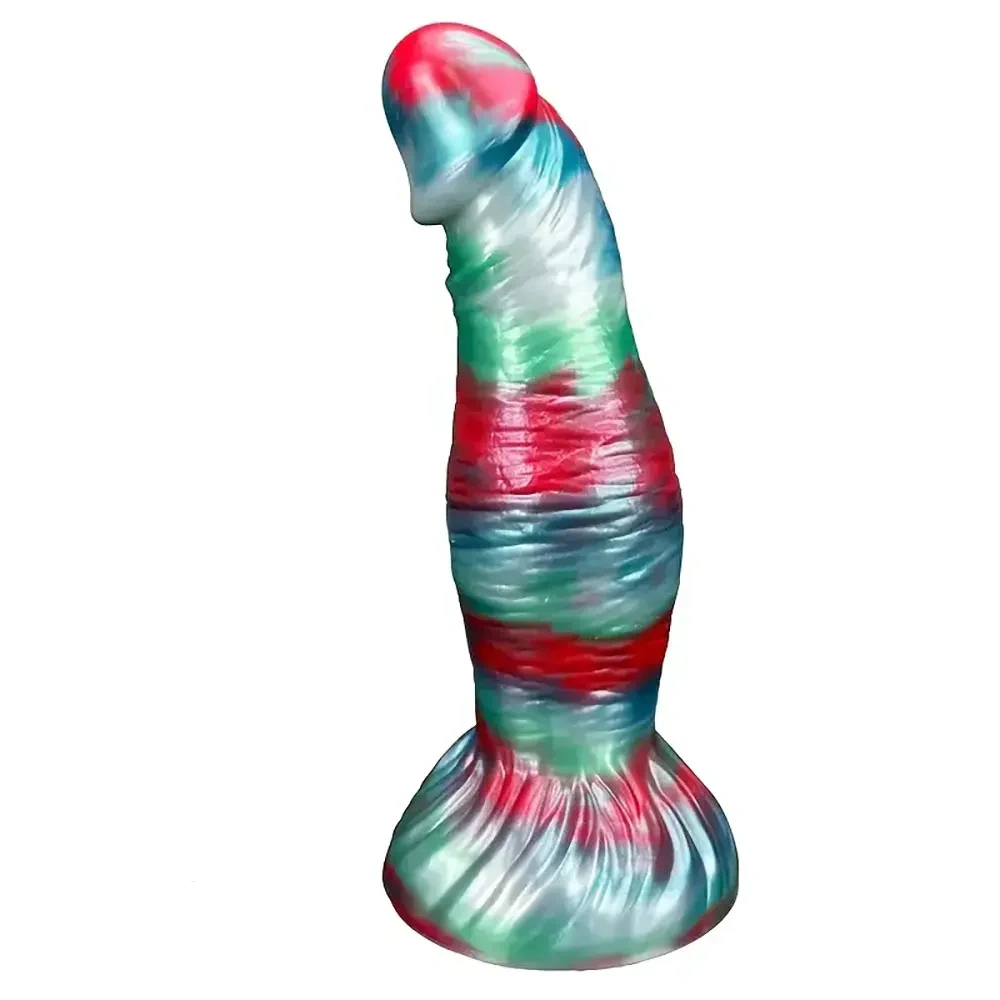 8.07" Ultra-Soft Monster Silicone Knot Dildo with Suction Cup Base