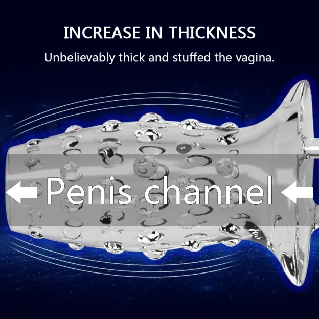 Reusable Penis Cock Sleeve Silicone Enlargement Sex Toys -WeLovePlugs