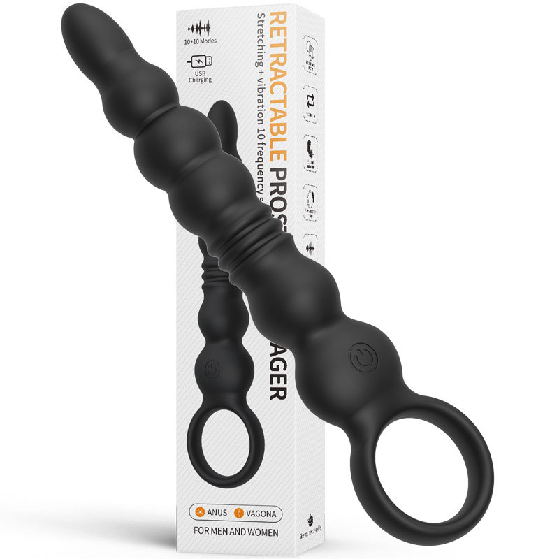 10 Modes Vibrating Anal Beads Long Butt Plug -WeLovePlugs