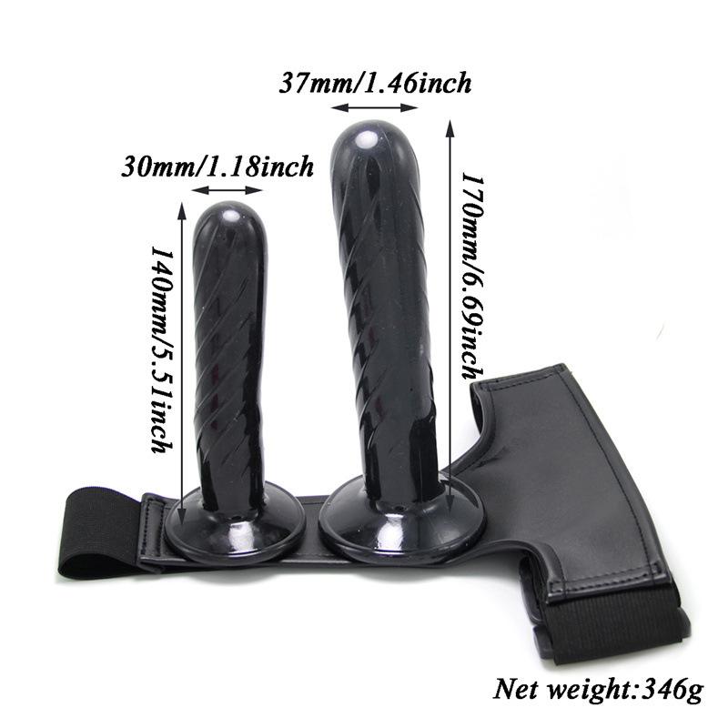 Double-Ended Strap-On Dildo Harness-WeLovePlugs