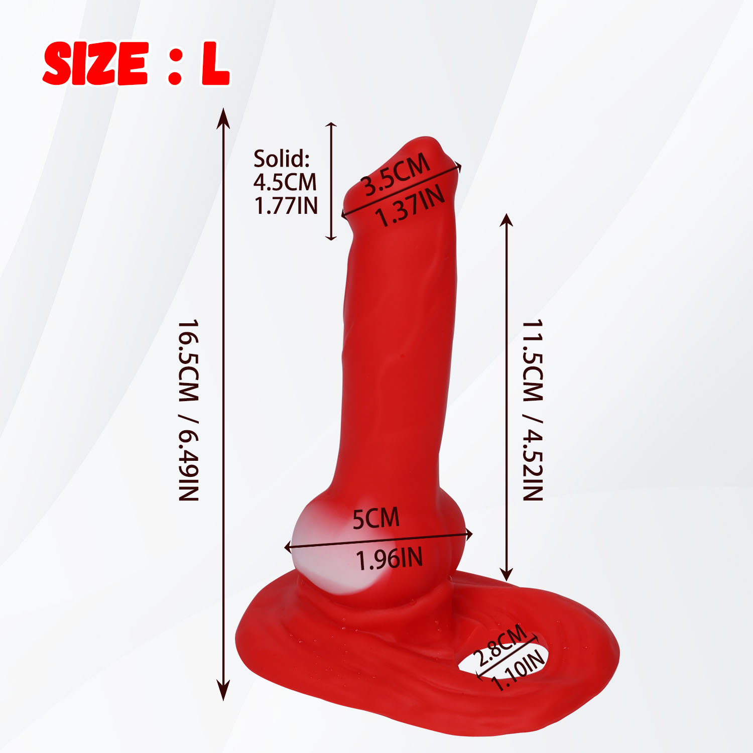 Alpha Canine Knot Fantasy Silicone Dildo - L - image 13