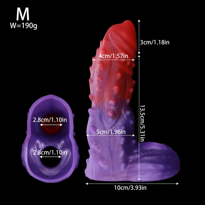 Tentacle Texture Penis Sleeve - M - image 8