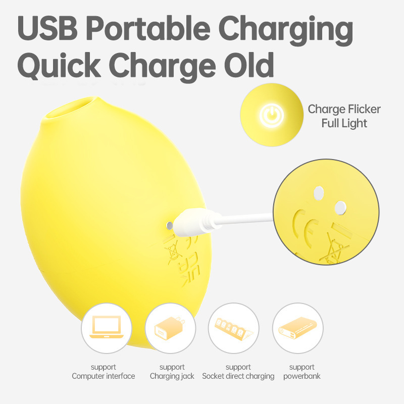 Vibrating Egg Adult Sex Toy Lemon