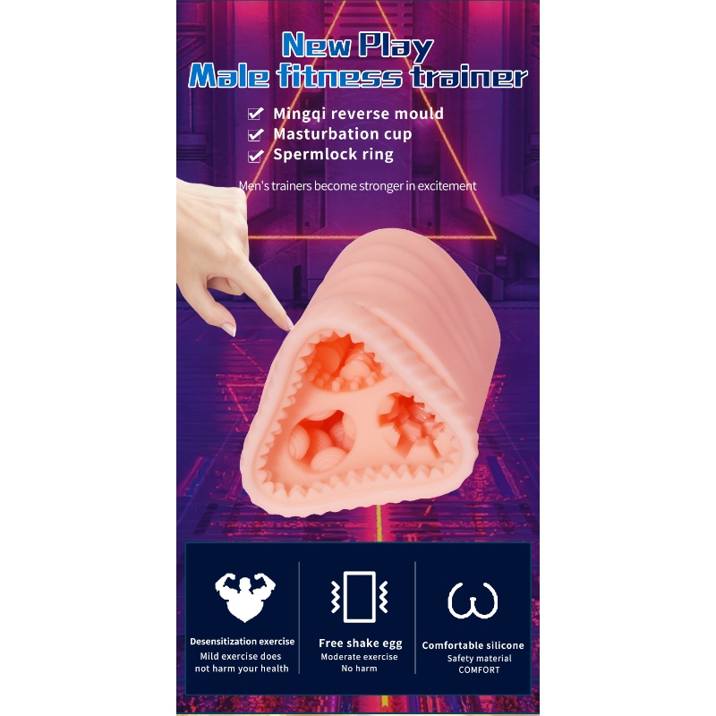 3 Tunnel Masturbator Large Realistic Pocket Pussy 