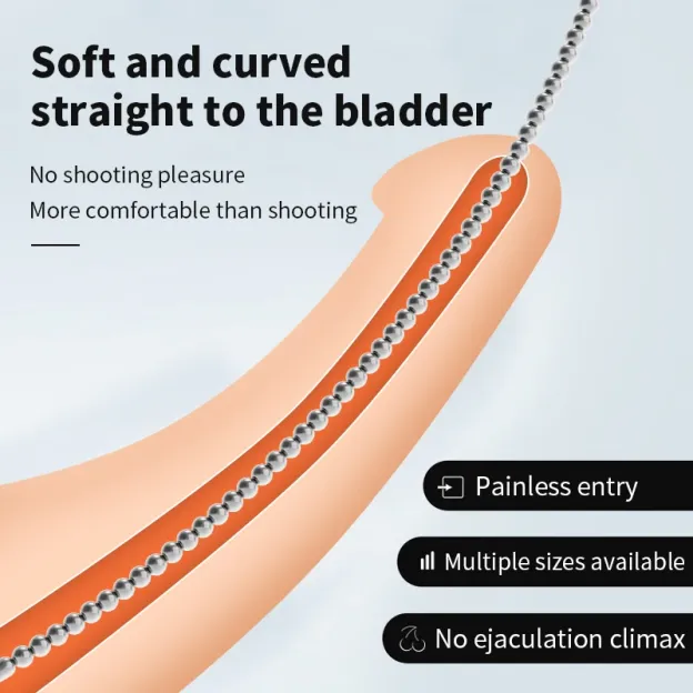 Extra Long Beaded Stainless Steel Urethral Sound Rod – 4 Styles & Multiple Sizes & Body-Safe Material-WeLovePlugs