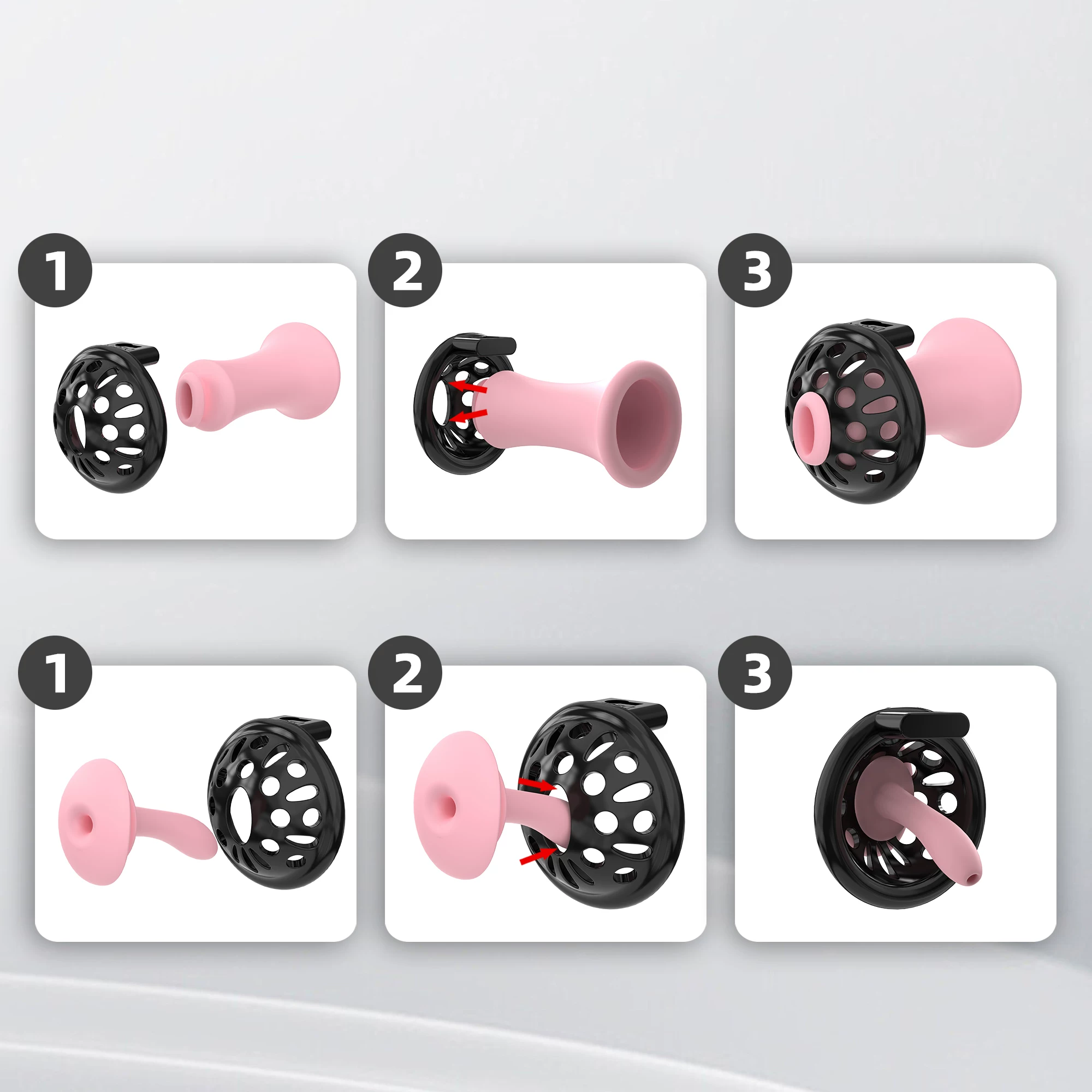Securefit Resin Chastity Cage Set - image 2