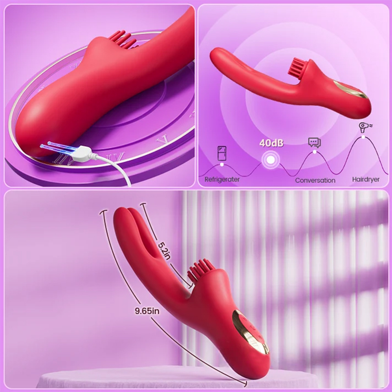 3-in-1 Come-hither Rabbit Vibrator - image 7