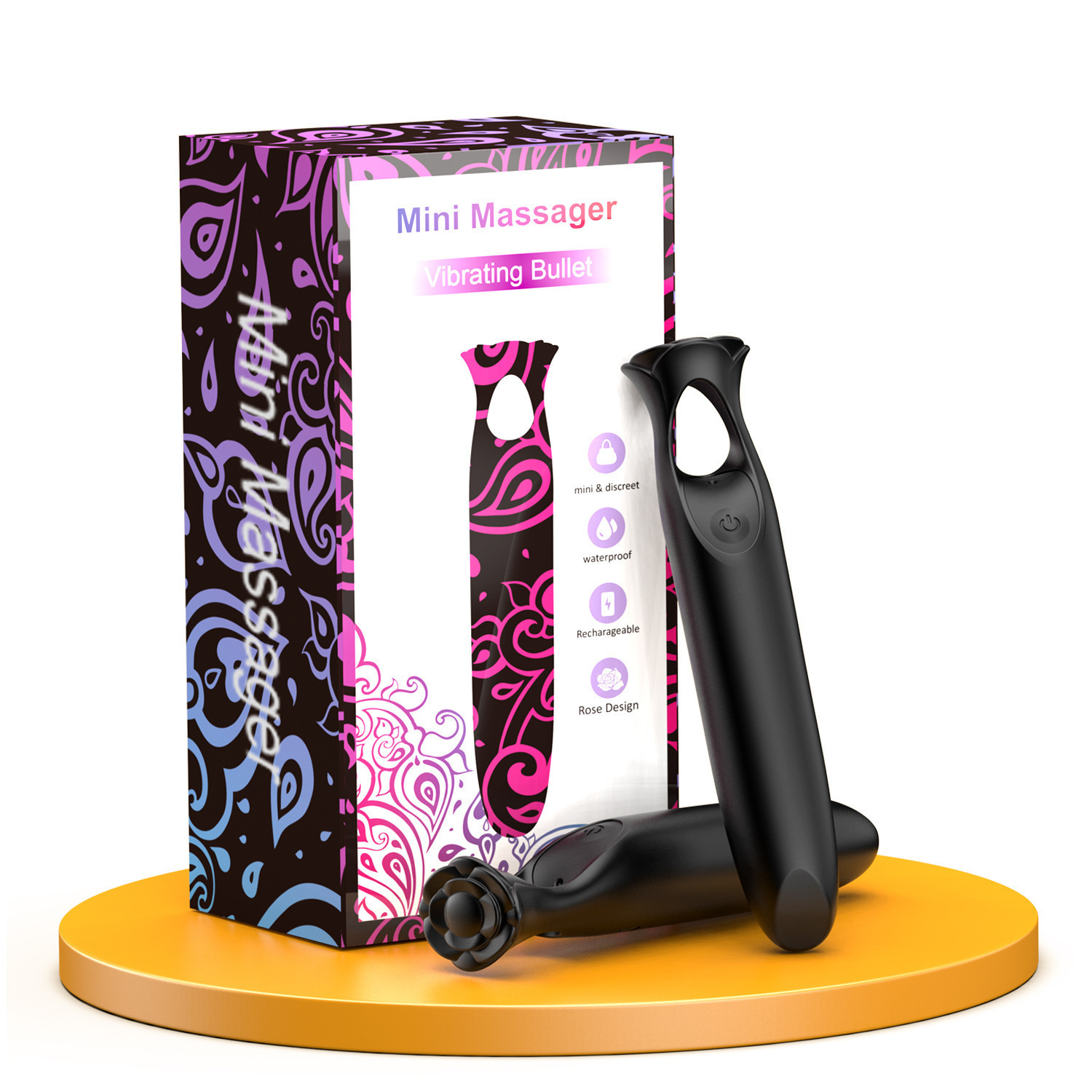 Mini Rose Finger Bullet Mini Vibrator -WeLovePlugs