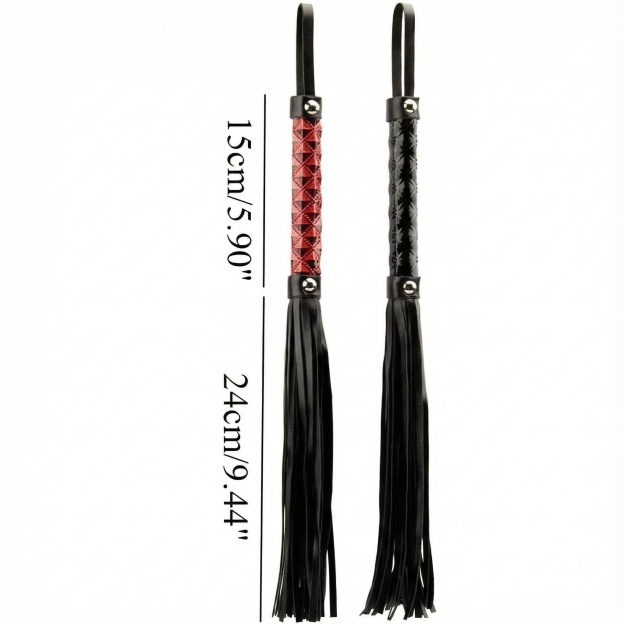 High-quality Leather Whip With Braided Handle - image 7