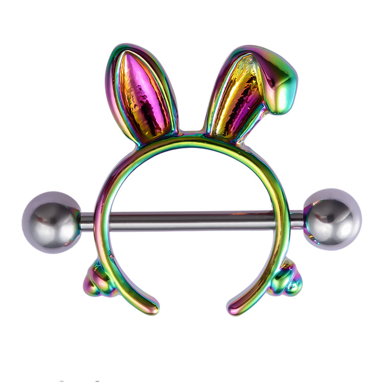 Playboy Rabbit Nipple Piercing Ring Piercing Jewelry -WeLovePlugs