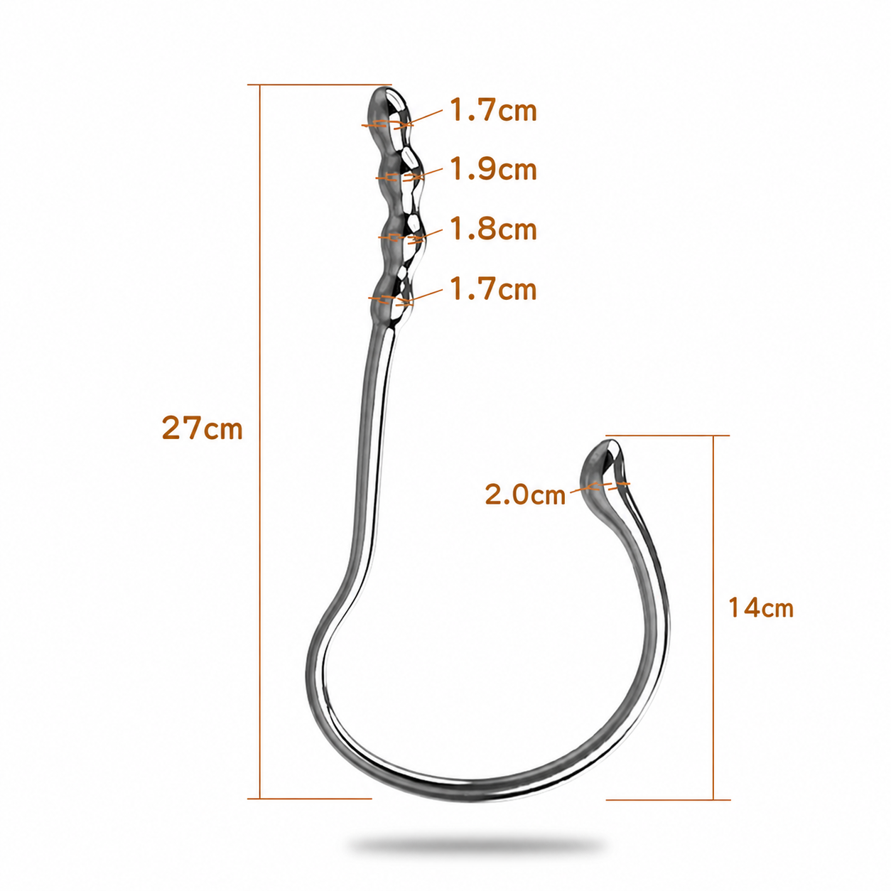 SM Stainless Steel Anal Hook - S - image 1