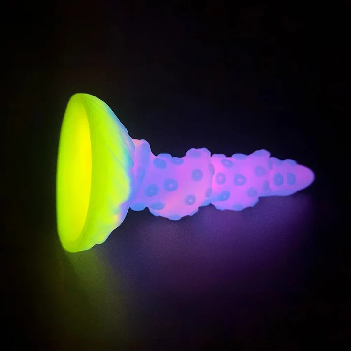 8.26'' Fantasy Tentacle Dildo with Multi-Texture Design & Glow-in-the-Dark Effect - image 4