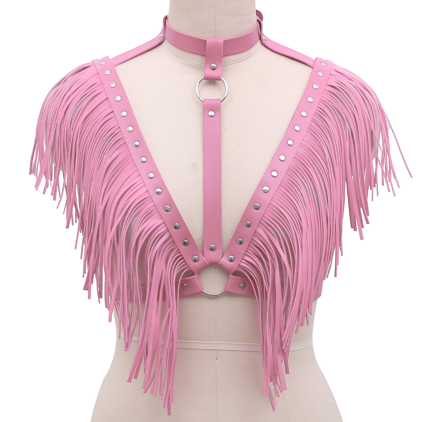 FlexLuxe Adjustable Lingerie Harness Tassel Cape-WeLovePlugs