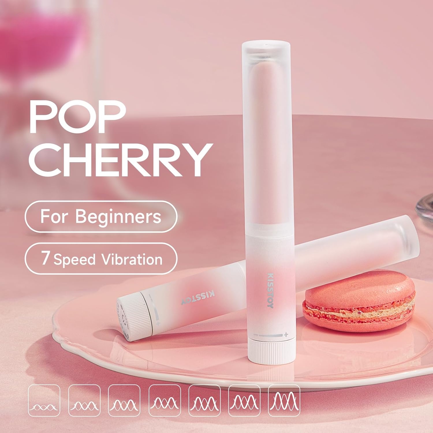 Pop Cherry Mini Lipstick Vibrator - image 2