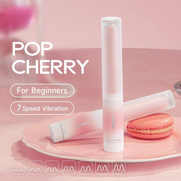 Pop Cherry Mini Lipstick Vibrator - image 2