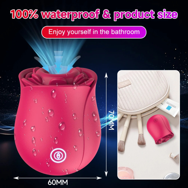 Clitoral Sucking & Slapping Vibrator – Rose Toy for Intense Pleasure-WeLovePlugs