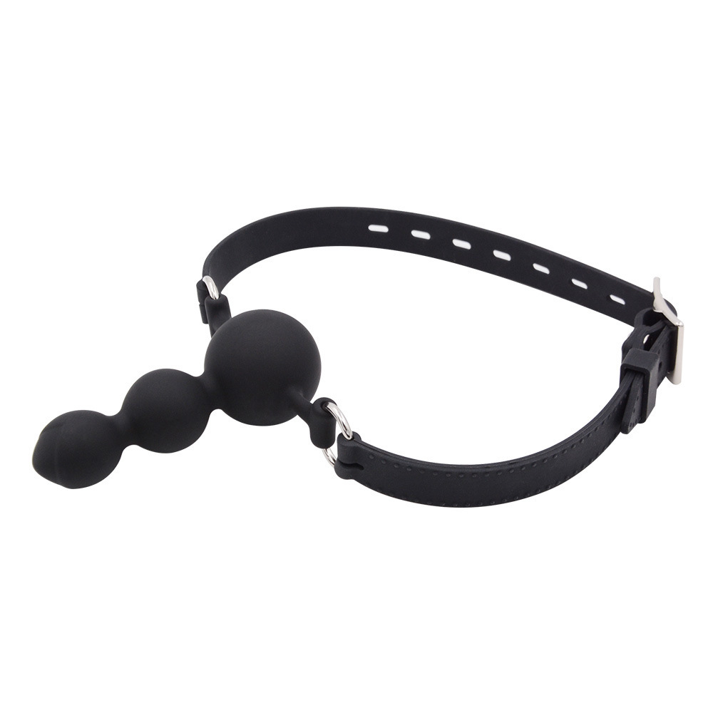 Obsidian Silence Ball Dildo Mouth Gag