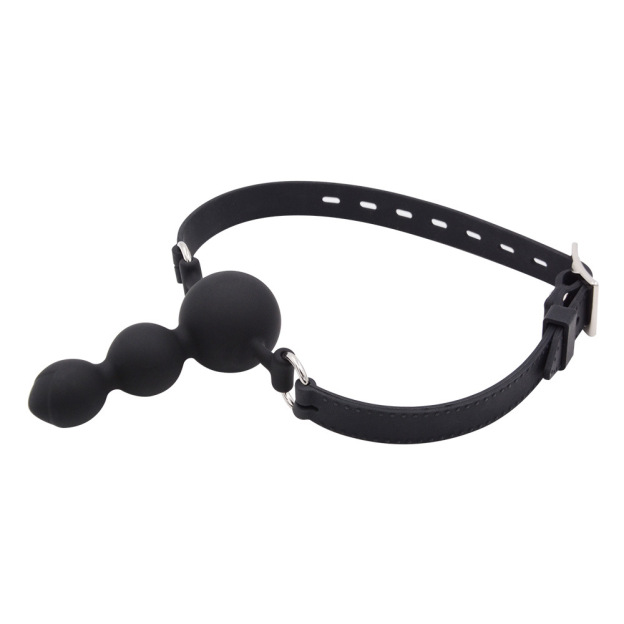 Obsidian Silence Ball Dildo Mouth Gag