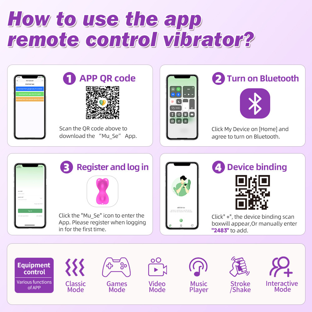 APP Remote Control Butterfly Wearable Vibrator 9+9 Vibration Modes
