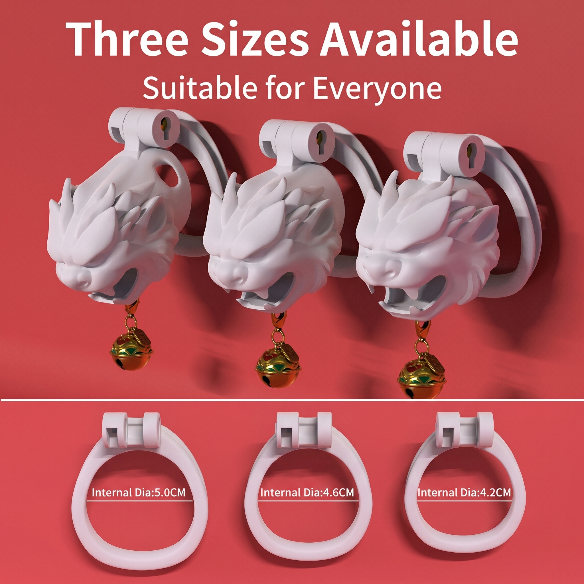 Lucky Lion Head Chastity Cage - image 7