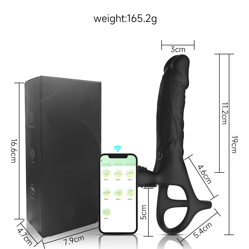 7-Mode Dual Vibe Cock Ring – Double Penetration & Testicle Stimulation Penis Sleeve-WeLovePlugs