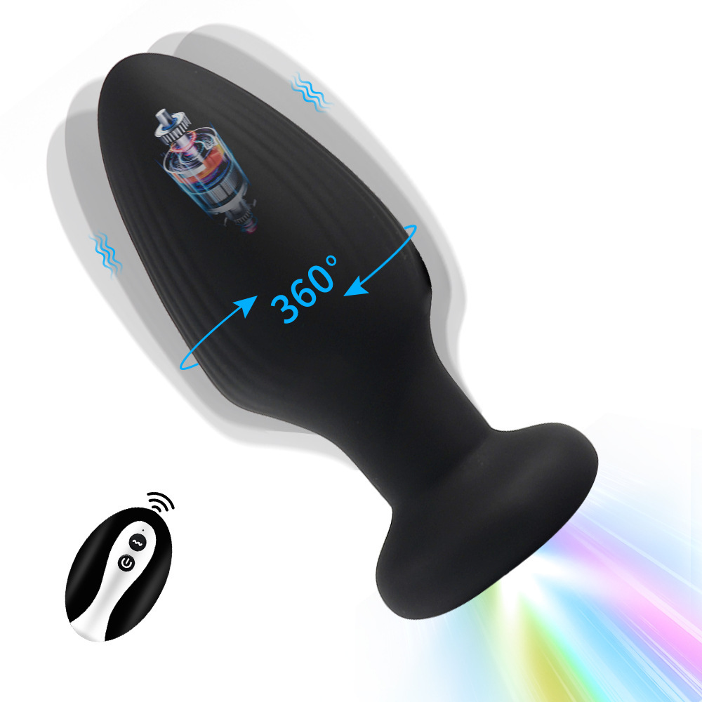 Multicolor Fox Tail Light Up Butt Plug with Remote