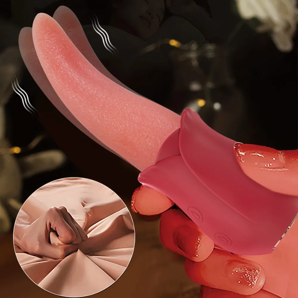 Tongue Licking Rose Toy -WeLovePlugs