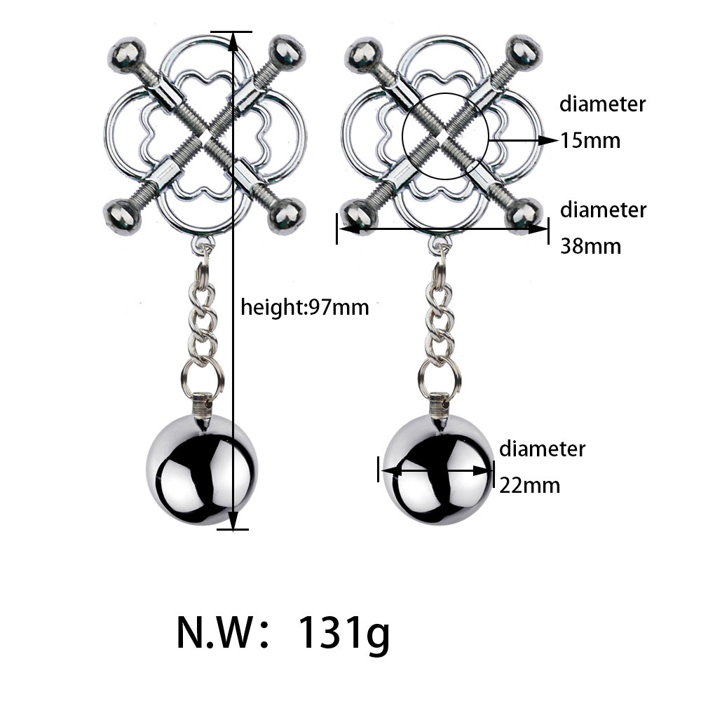 BDSM Clover Nipple Clamps Nipple Clips -WeLovePlugs