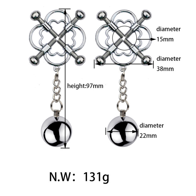 BDSM Clover Nipple Clamps Nipple Clips -WeLovePlugs