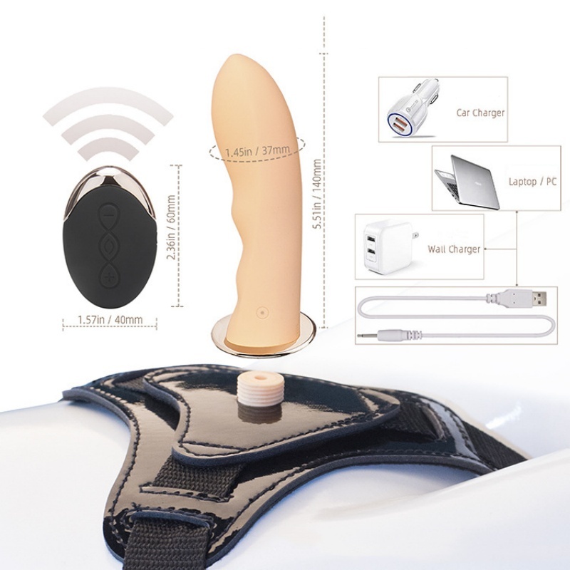 StealthWave Virabting Strap On Remote Control Dildo-WeLovePlugs