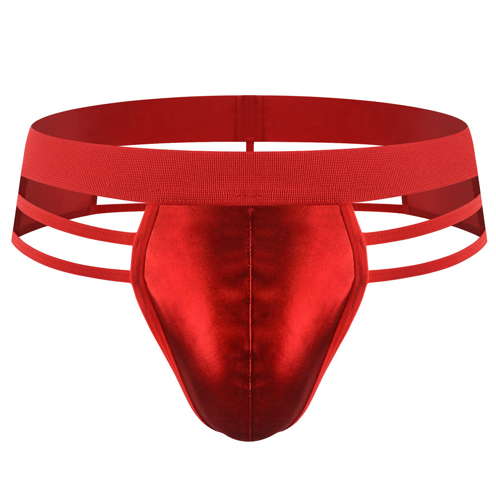 Sexy Men Underwear Thong Lingerie - Red/Black -WeLovePlugs