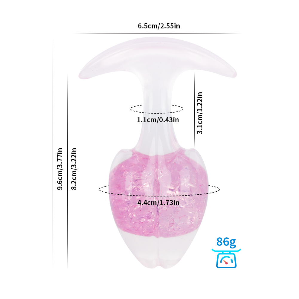 Crystal Vault Glass-Embedded Silicone Plug