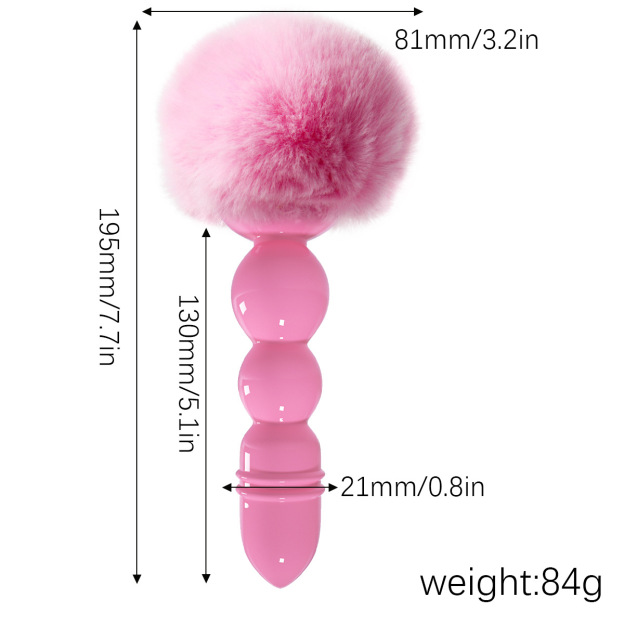 Ergonomic Bunny Tail Butt Plug-WeLovePlugs