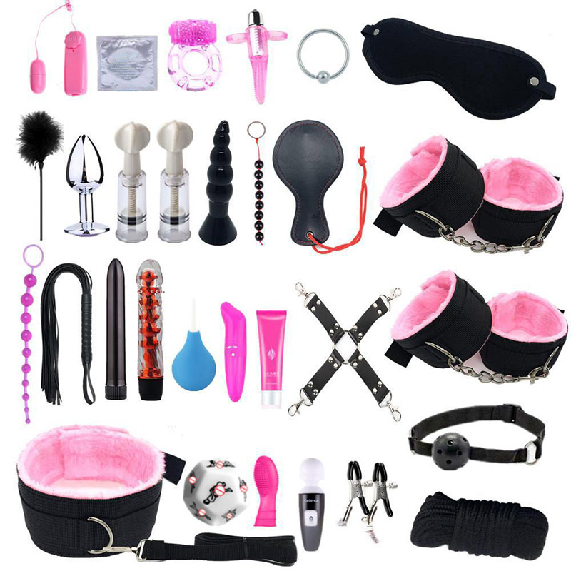 Bdsm Bed Straps Restraints Sex  30 Pcs Set-WeLovePlugs