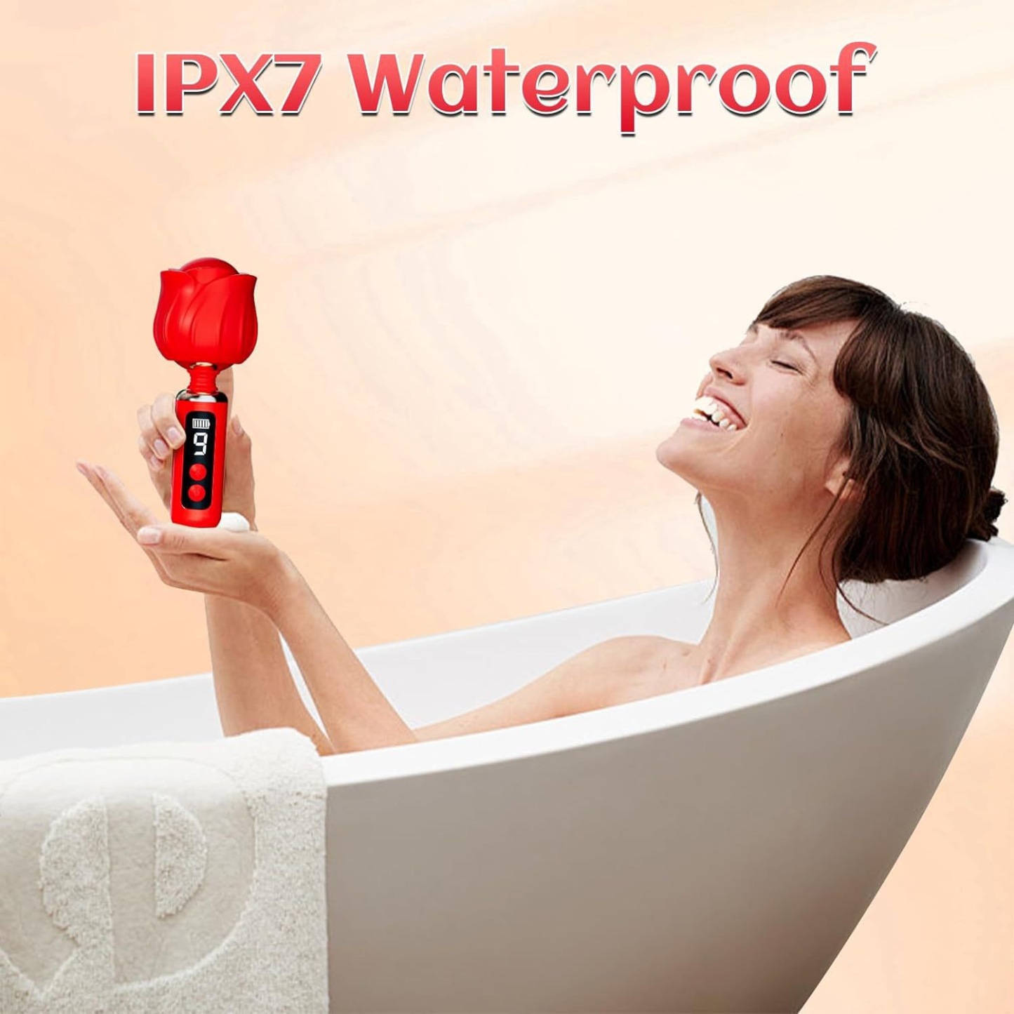 Rose-Shaped Clitoral Vibrator - Medical-Grade Silicone Stimulator with 9 Vibration Modes-WeLovePlugs