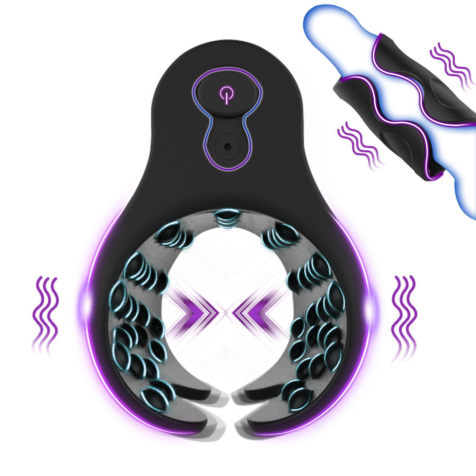 Intensedrive Vibrating Spiked Cock Ring