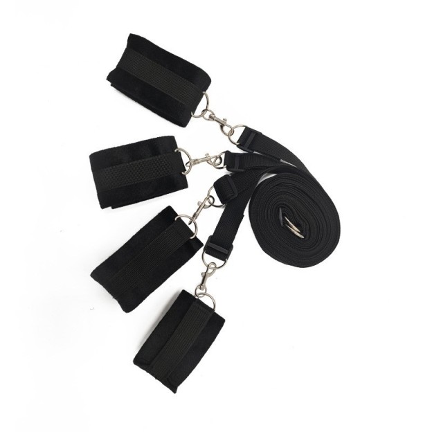 Wrist And Ankle Straps Adult Play Bed Bondage Restraints Set - image 2