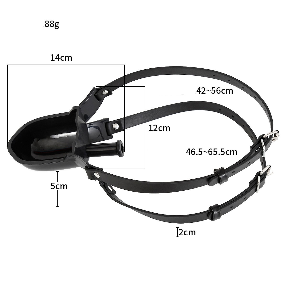 Holy Water PU Leather Mouth Plug SM Toy Mouth Gag-WeLovePlugs