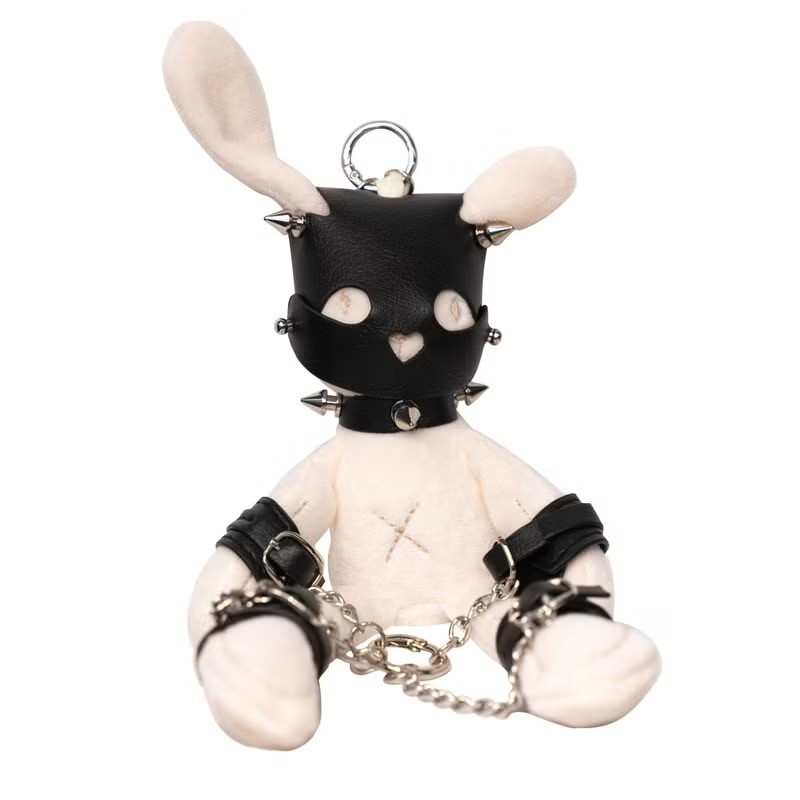 BDSM Bunny Plush Keychain - Bunny Plush Keychain - image 1