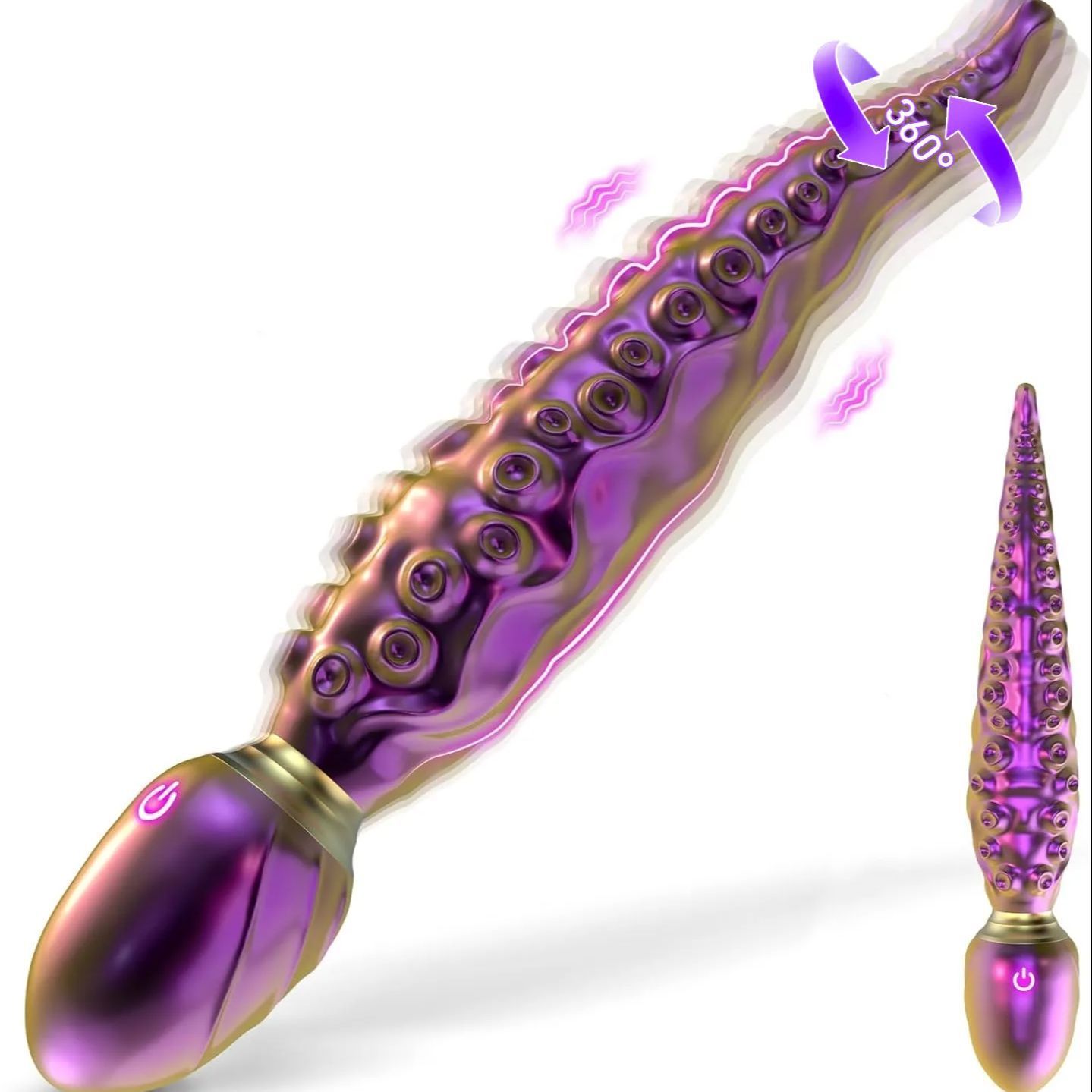 OctoTouch 10-Mode Multi-Zone Vibrator Octupos Dildo-WeLovePlugs