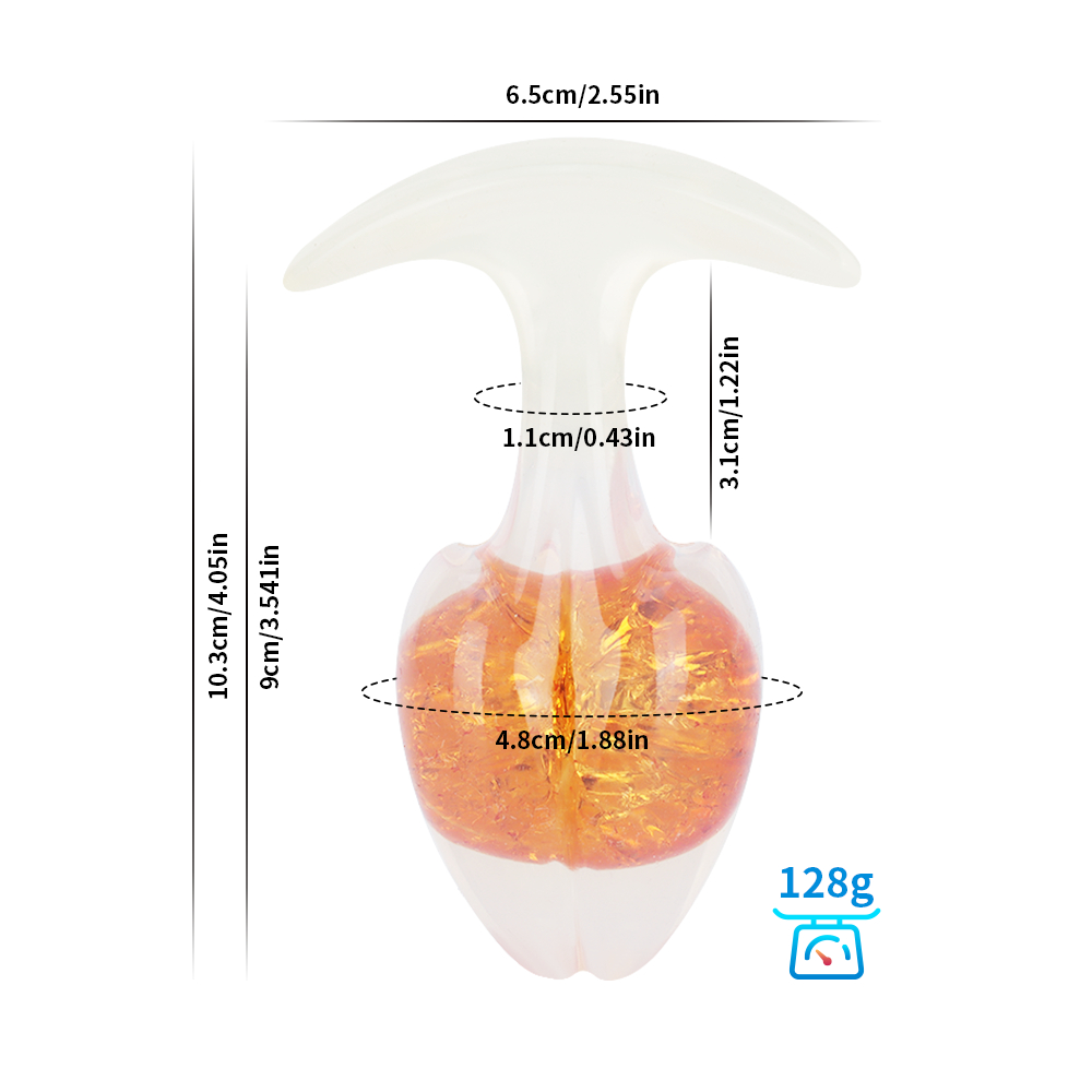 Crystal Vault Glass-Embedded Silicone Plug