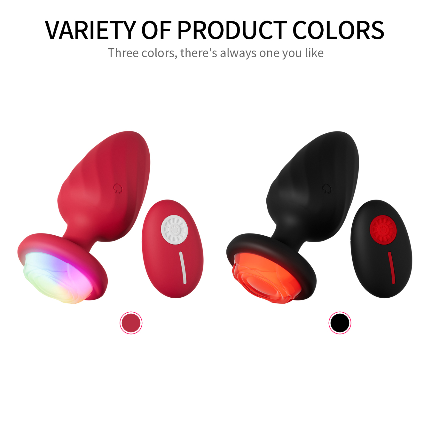 Nebula Remote Control Light Up Anal Butt Plug-WeLovePlugs