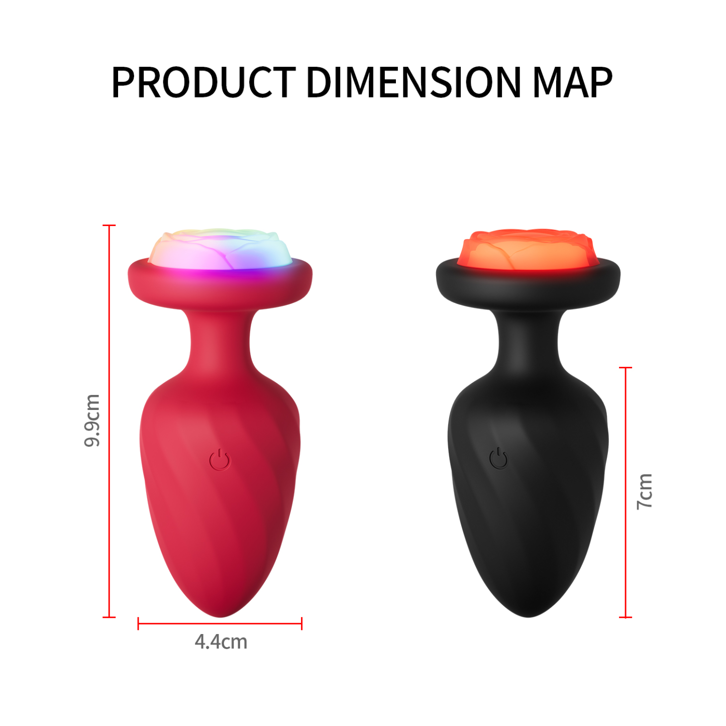 Nebula Remote Control Light Up Anal Butt Plug-WeLovePlugs