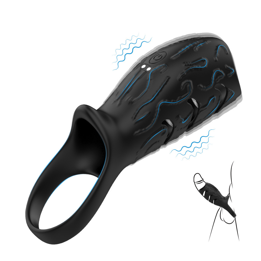 App Control Vibrating Penis Sleeve Cock Ring - image 1